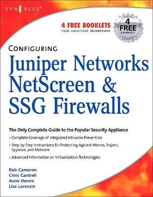 Book cover for Configuring Juniper Networks NetScreen and SSG Firewalls