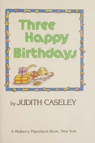 Cover of Three Happy Birthdays