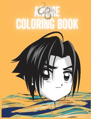 Book cover for Anime Coloring Book