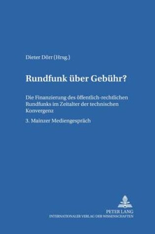 Cover of Rundfunk Ueber Gebuehr?