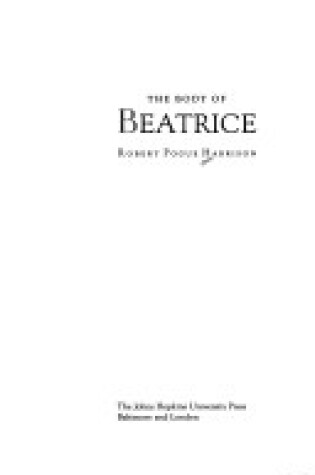 Cover of The Body of Beatrice