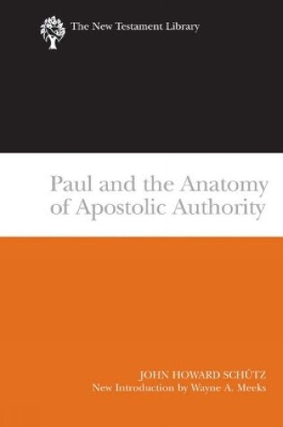 Cover of Paul and the Anatomy of Apostolic Authority