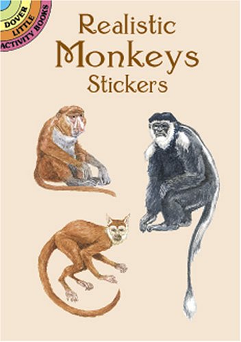 Book cover for Realistic Monkeys Stickers