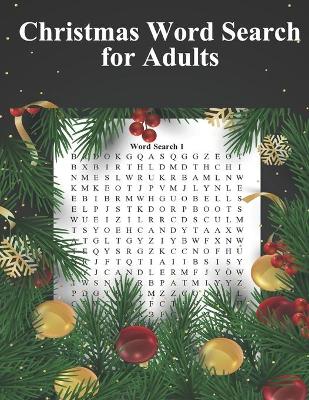 Book cover for Christmas Word Search For Adults