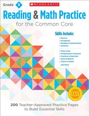 Book cover for Reading & Math Practice: Grade 3