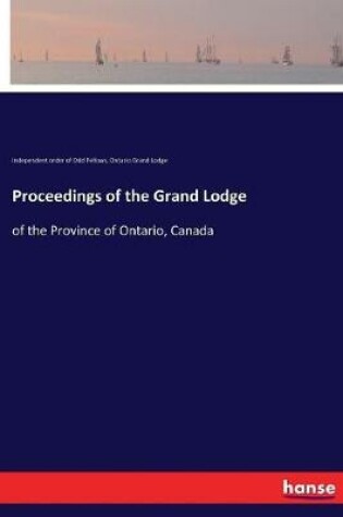 Cover of Proceedings of the Grand Lodge