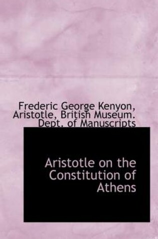 Cover of Aristotle on the Constitution of Athens