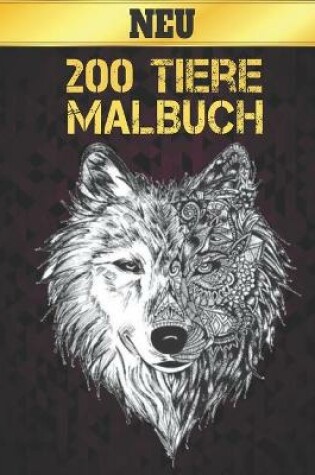 Cover of 200 Tiere Malbuch Neu