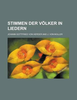 Book cover for Stimmen Der Volker in Liedern