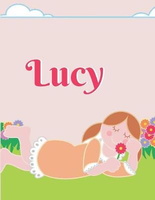 Book cover for Lucy Personalized Sketchbook Journal Notebook