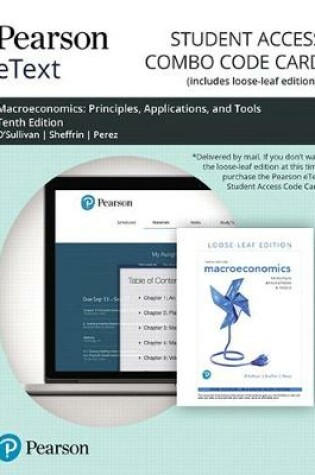 Cover of Pearson Etext for Macroeconomics