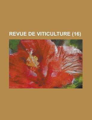 Book cover for Revue de Viticulture (16 )
