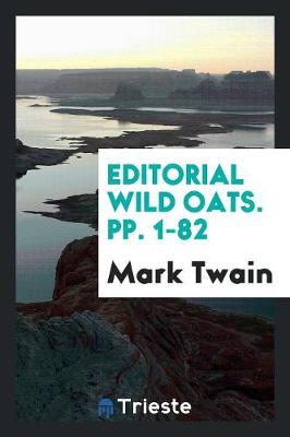 Book cover for Editorial Wild Oats. Pp. 1-82