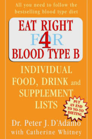 Cover of Eat Right for Blood Type B