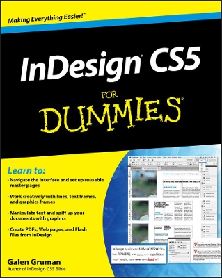 Book cover for InDesign CS5 For Dummies