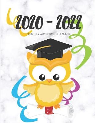 Book cover for 2020-2022 Three 3 Year Planner Nocturnal Owl Monthly Calendar Gratitude Agenda Schedule Organizer