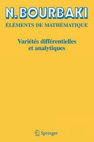 Cover of Varietes Differentielles ET Analytiques