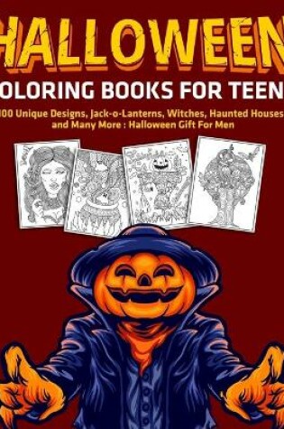 Cover of Halloween Coloring Books for Teens