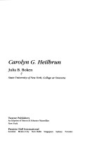 Cover of Carolyn G. Heilbrun