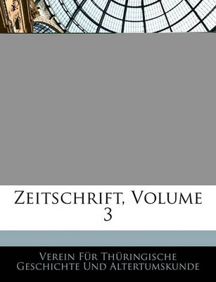 Book cover for Zeitschrift, Volume 3