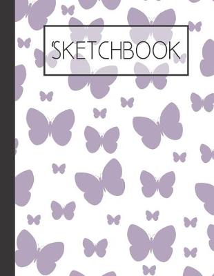 Book cover for Purple Butterflies Sketchbook
