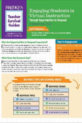 Cover of Engaging Students in Virtual Instruction through Opportunities to Respond