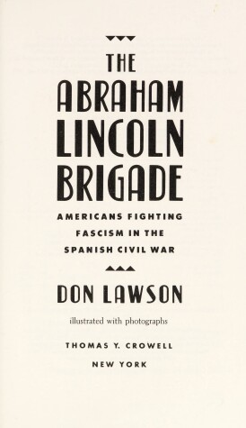 Book cover for The Abraham Lincoln Brigade