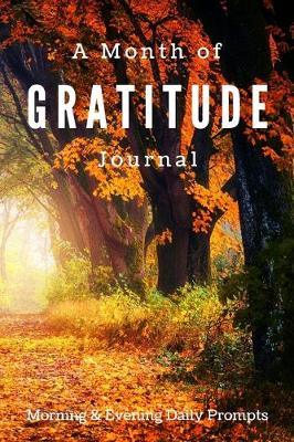 Book cover for A Month of Gratitude Journal