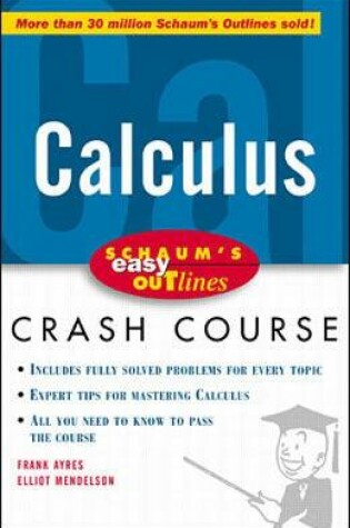 Cover of Schaum's Easy Outline of Calculus
