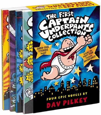 Book cover for The First Captain Underpants Collection (#1-4)