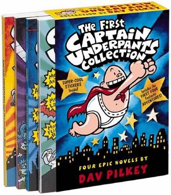 Book cover for The First Captain Underpants Collection (#1-4)