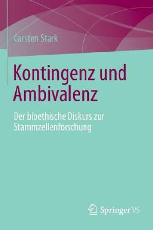 Cover of Kontingenz Und Ambivalenz