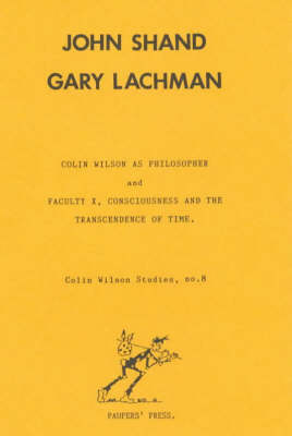 Cover of Colin Wilson as Philosopher