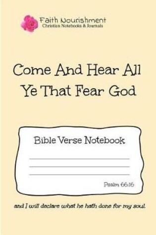 Cover of Come and Hear All Ye That Fear God