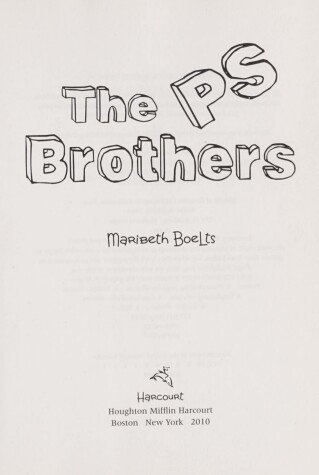 Book cover for The PS Brothers
