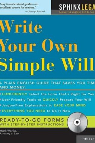 Cover of Make Your Own Simple Will