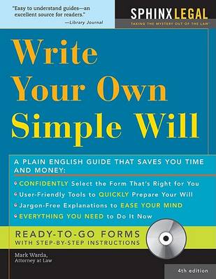 Book cover for Make Your Own Simple Will