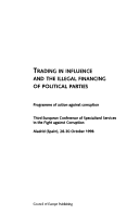 Book cover for Trading in Influence and the Illegal Financing of Political Parties