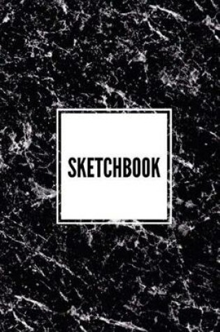 Cover of Sketchbook - Art Sketch Book / Black and White Marble Notebook