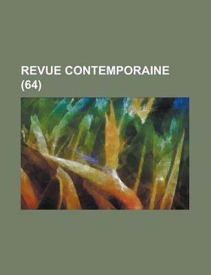 Book cover for Revue Contemporaine (64)