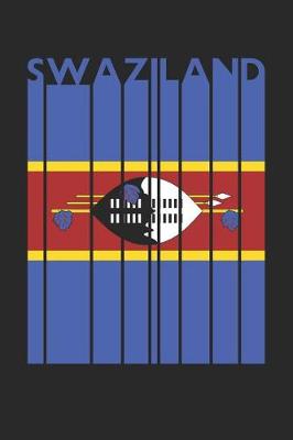 Book cover for Vintage Swaziland Notebook - Retro Swaziland Planner - Swazi Flag Diary - Swaziland Travel Journal