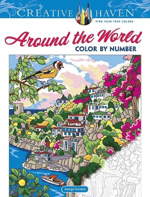 Book cover for Creative Haven Around the World Color by Number