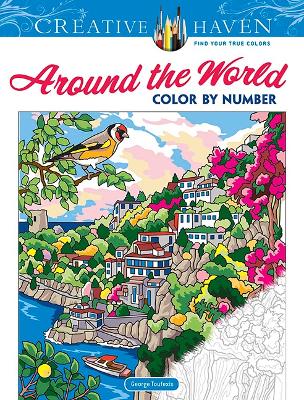 Book cover for Creative Haven Around the World Color by Number