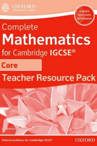 Cover of Core Mathematics for Cambridge IGCSE Teachers Resource Kit