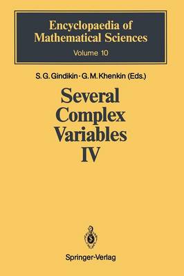 Cover of Several Complex Variables IV