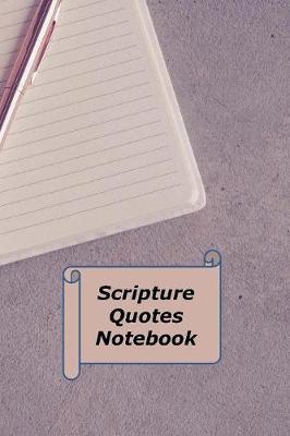 Book cover for Scripture Quotes Notebook