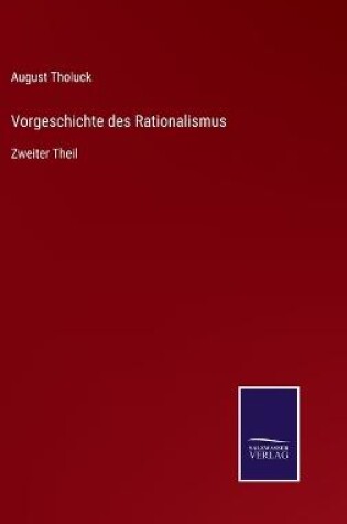 Cover of Vorgeschichte des Rationalismus