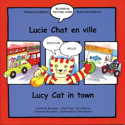 Book cover for Lucy Cat in Town/Lucie Chat en ville