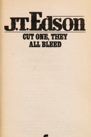 Cover of Cut One, They All Bleed