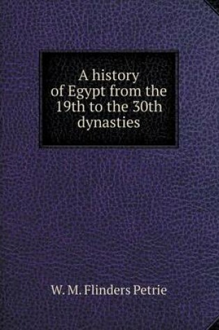 Cover of A history of Egypt from the 19th to the 30th dynasties